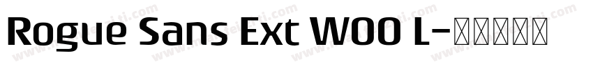 Rogue Sans Ext W00 L字体转换